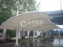 hy590海洋之神检测中心安装苏州小区膜结构停车棚